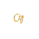 Brinco argola em ouro 18k - Almaz